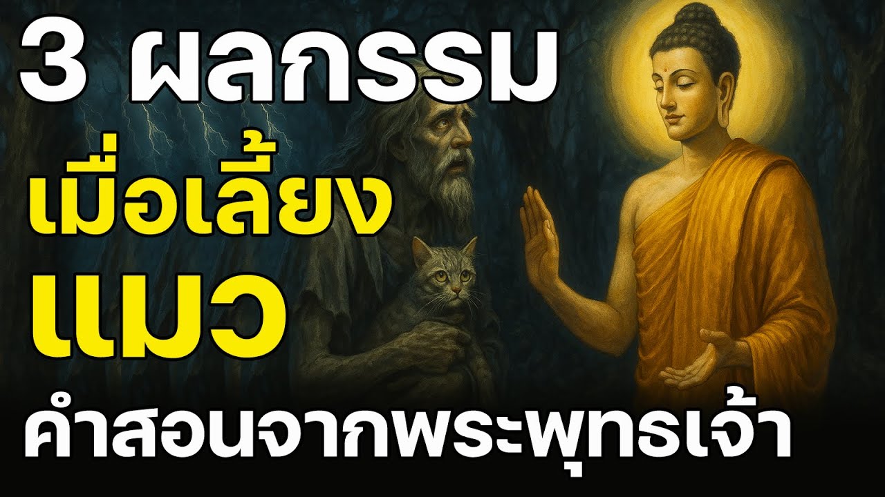 ความจริงที่ชวนสะพรึง 3 ผลกรรม เมื่อเลี้ยงแมว คำสอนจากพระพุทธเจ้า