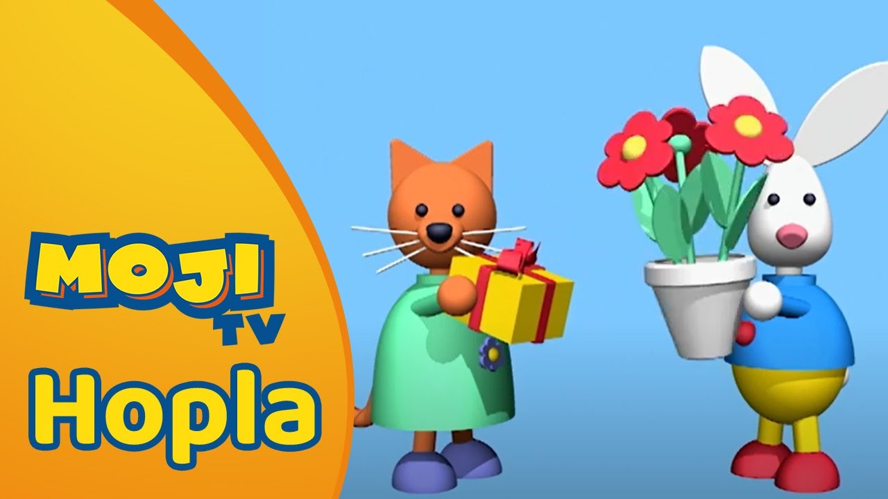 EEN CADEAUTJE EN EEN BLOEM 🎁 | HOPLA 🐇 | Nederlandse Kinderseries | MojiTV