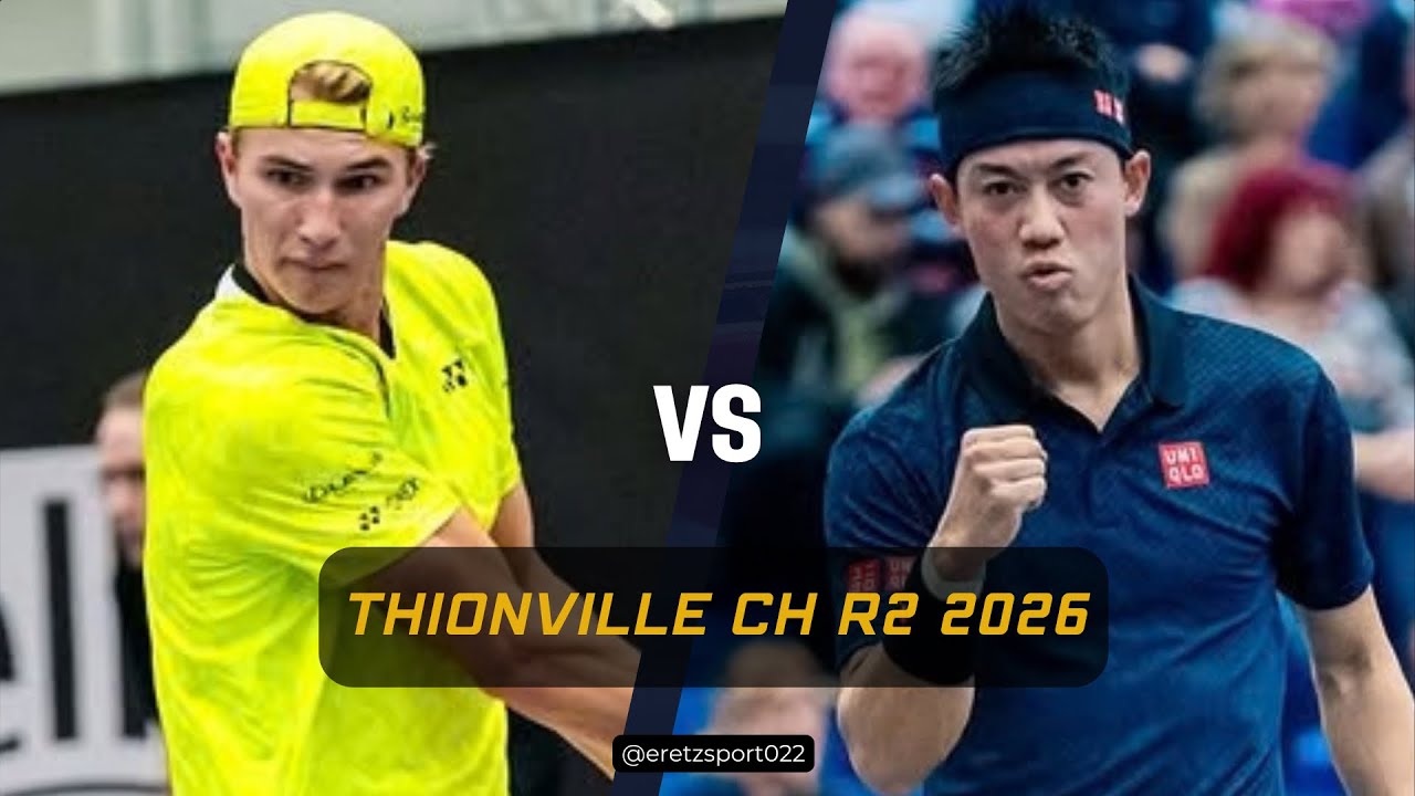 Thionville Challenger 2026 R2: Nicolai Budkov Kjaer [6] vs. Kei Nishikori [Q] Extended Highlights