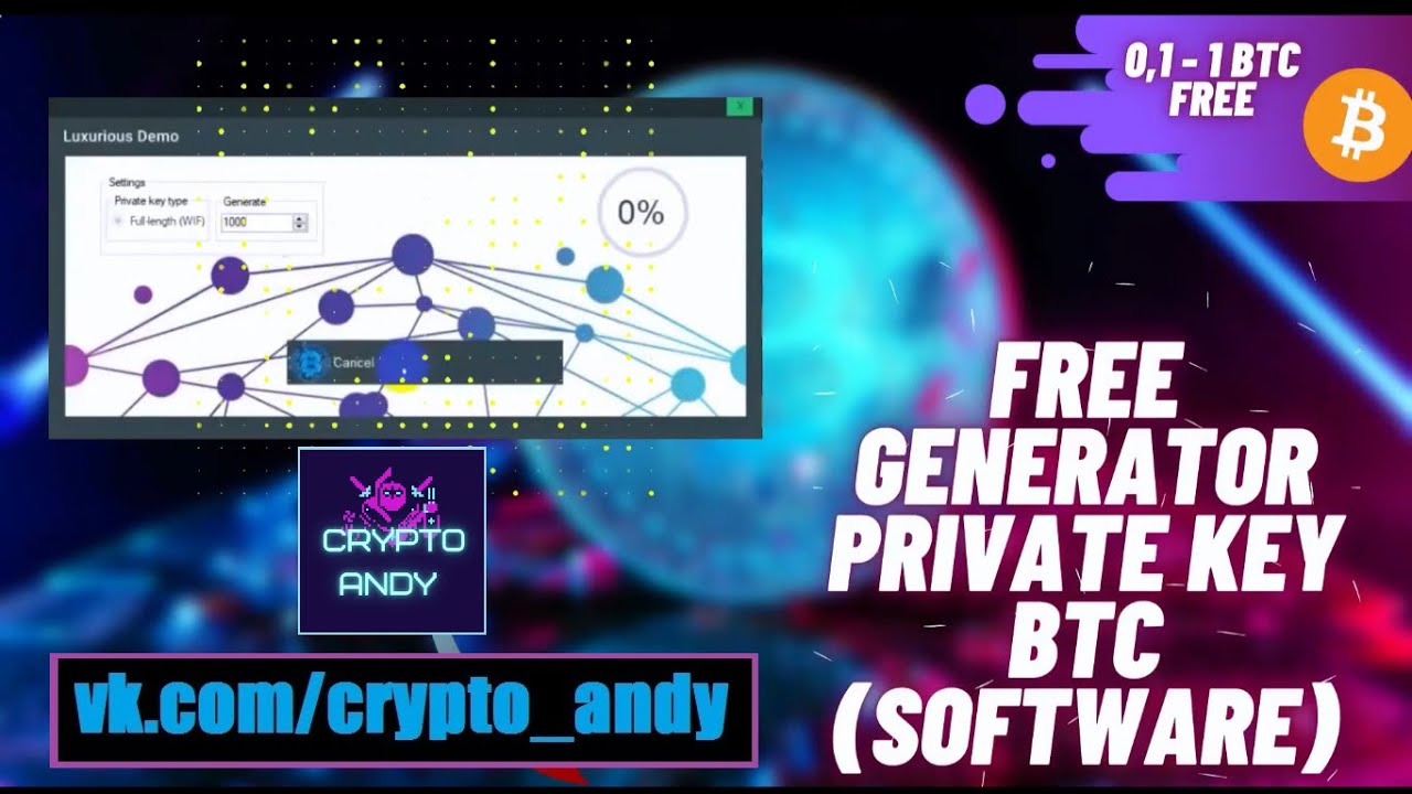 Bitcoin Private Key Generator 2023 [by Crypto Andy]