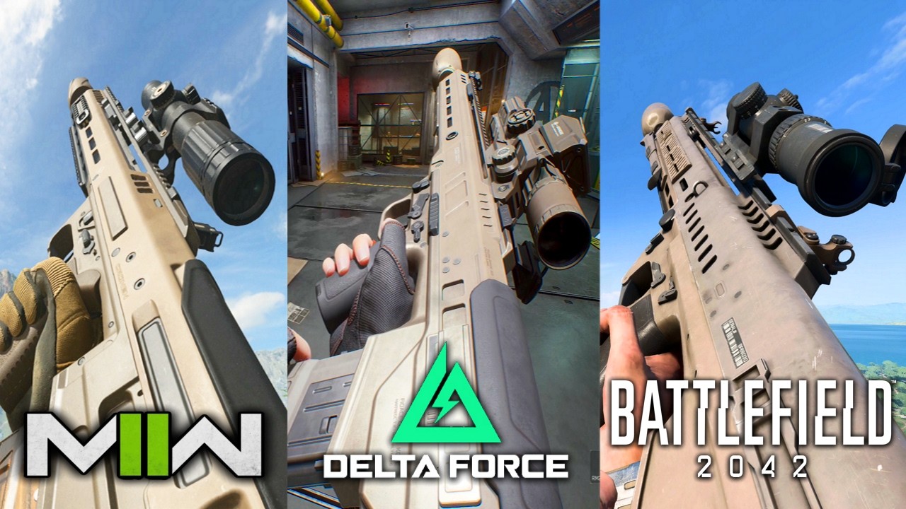 RM277 Comparison between Modern Warfare 2 vs Delta Force vs Battlefield 2042