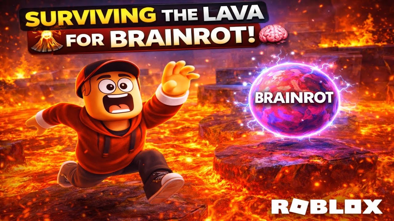 Surviving the Lava for Brainrot! 🌋🧠 | Roblox Gameplay