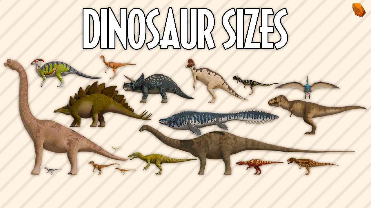 Jurassic Park Opening Day Species Size Comparison