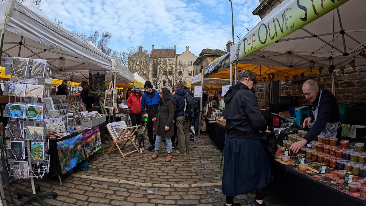 Farmers Market Experience | 4K POV Walk | Leith, Edinburgh