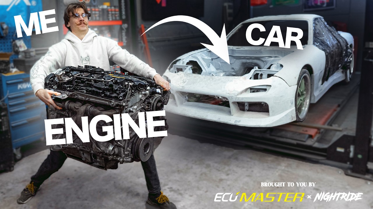 NEW ENGINE For Bozo's MAZDA RX-7 FD3S | Nightride