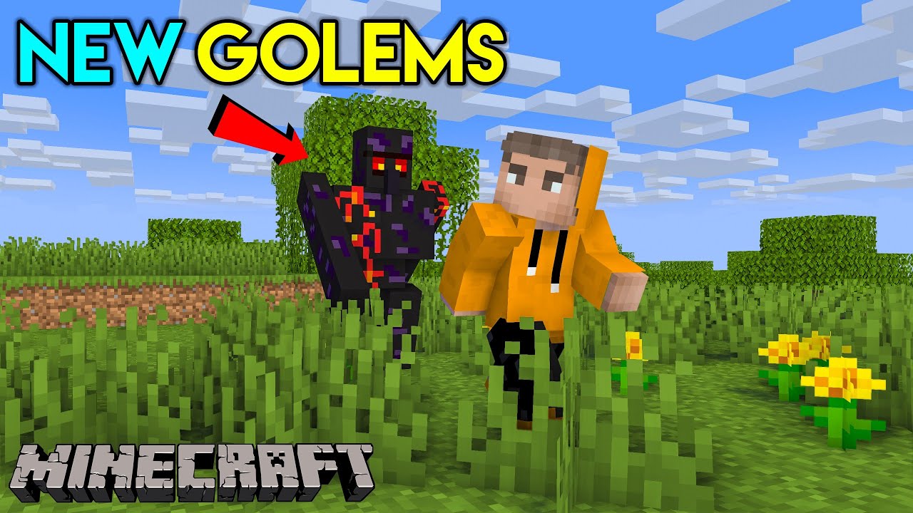 I Added New Golems In Minecraft | Minecraft Mods | THE COSMIC BOY