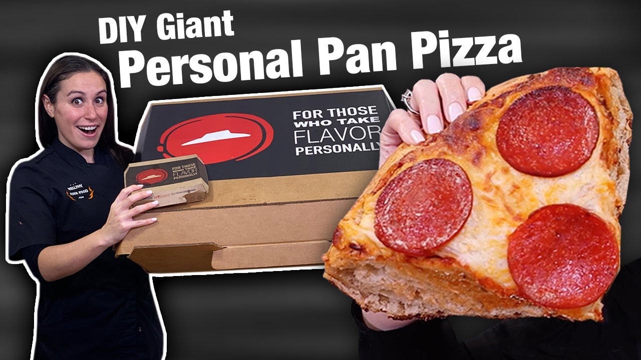 We made the World's LARGEST Personal Pan Pizza 🍕 // Pizza Hut Versus