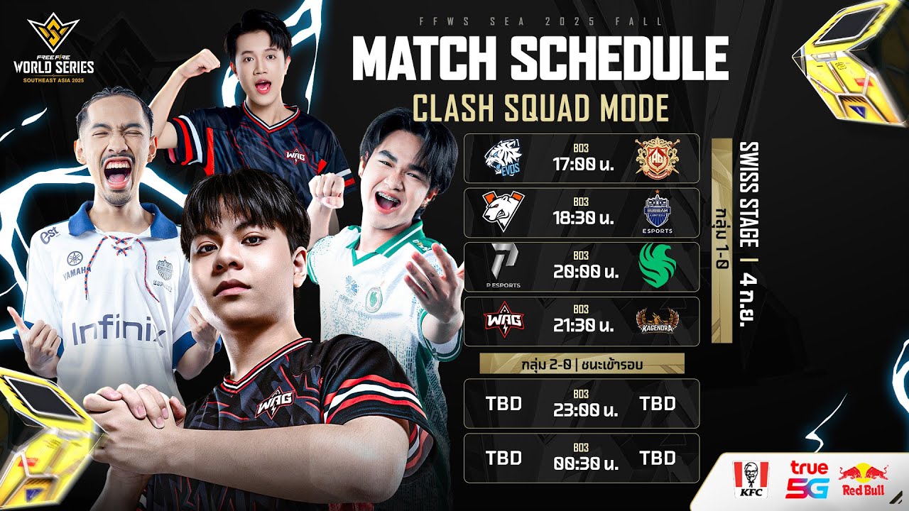 🔴 [TH] Swiss Stage Day 3 | CS Mode | FFWS SEA 2025 Fall