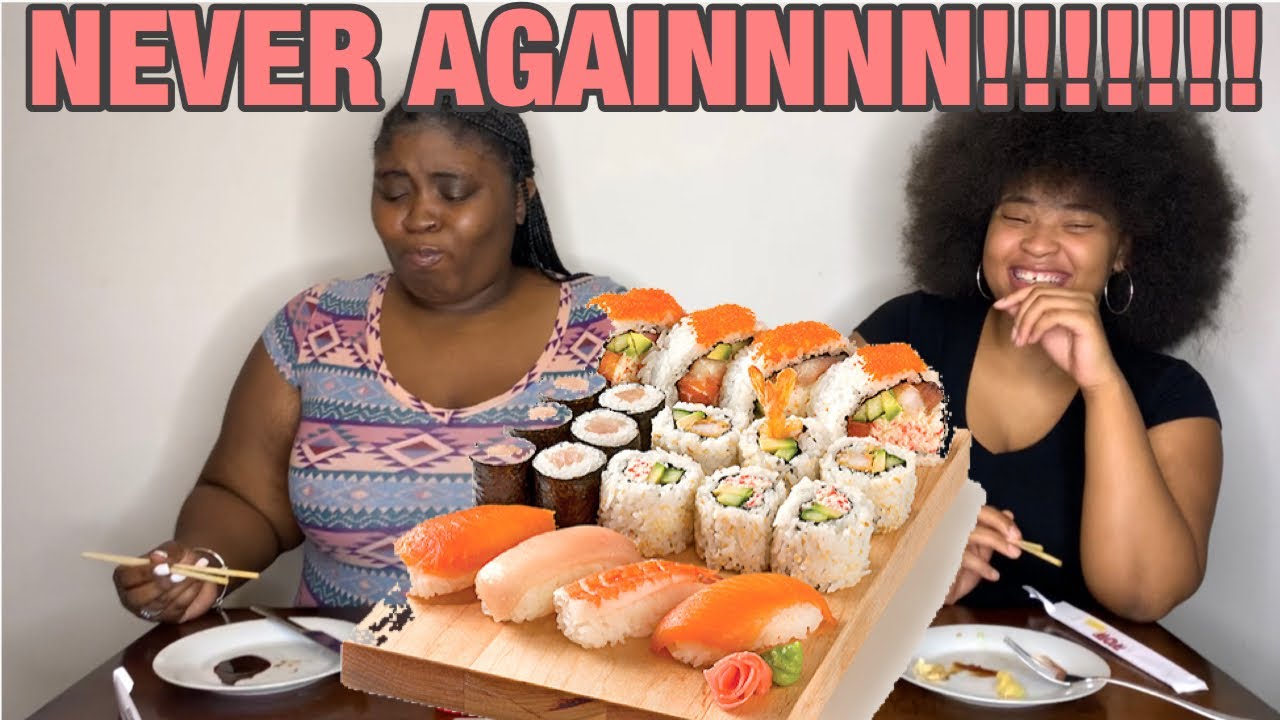 SUSHI MUKBANG 🍣🥟 | I TRIED RAW SUSHI FOR THE FIRST TIME! | + GIVEAWAY!!!! (Closed)