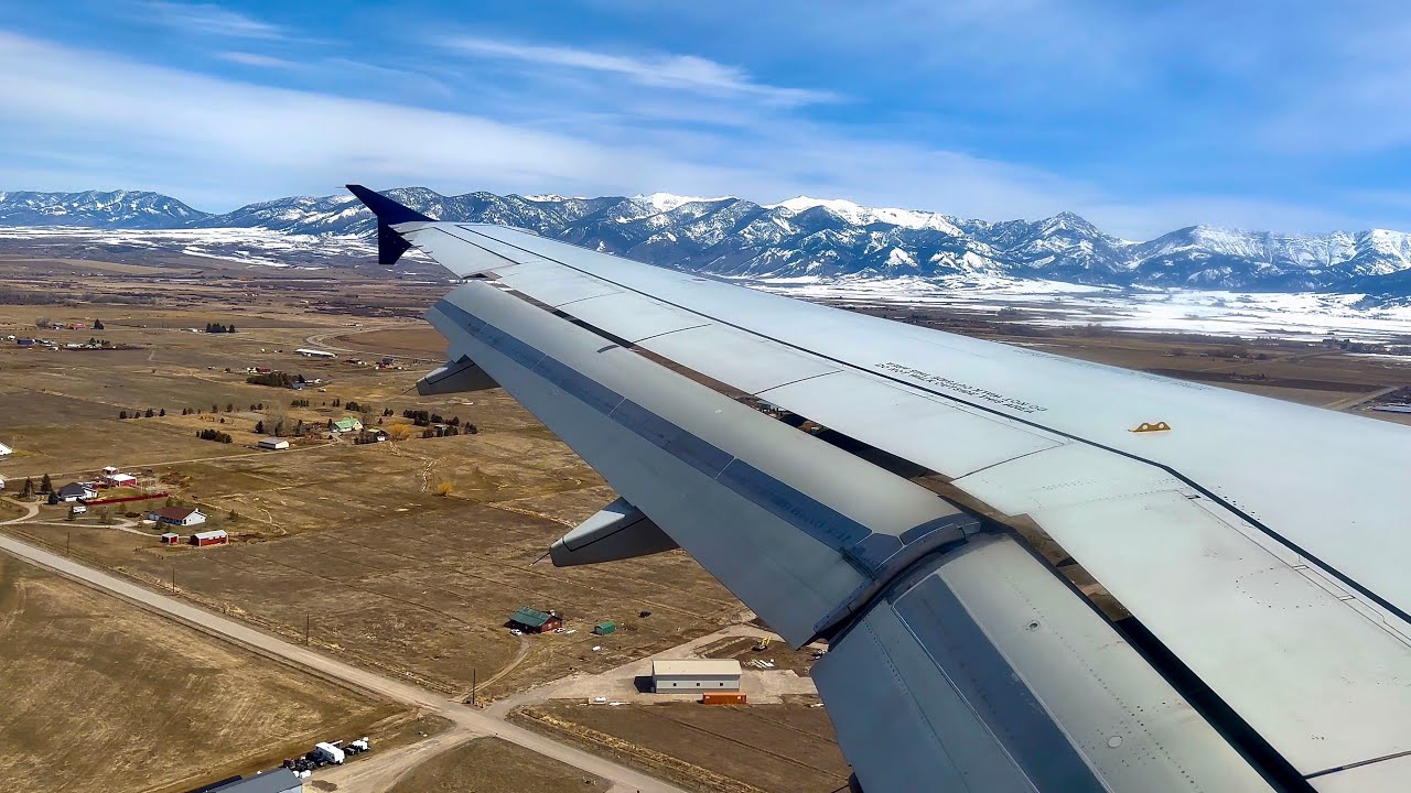 [4K] – Beautiful Bozeman Landing – Delta Air Lines – Airbus A320-200 – BZN – N359NW – SCS Ep. 938