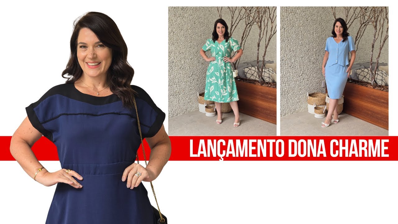 Lançamento Dona Charme | Vestidos Moda Cristã do 40 ao 52 | Varejo e Atacado