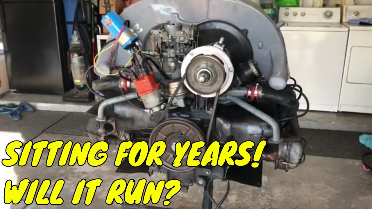 Двигатель VW Bug простаивает годами! Блок управления стартером работает!