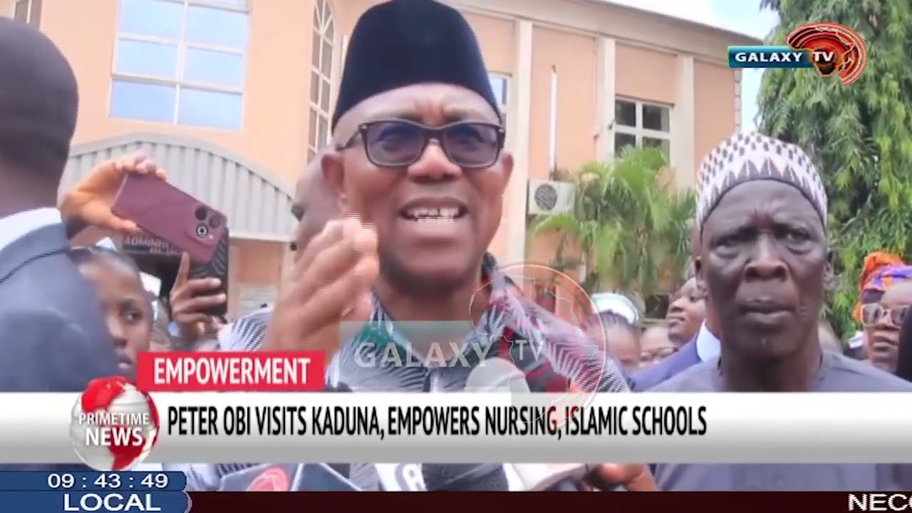 PETER  OBI VISIT KADUNA EMPOWER NURSING, ISLAMIC SCHOOL