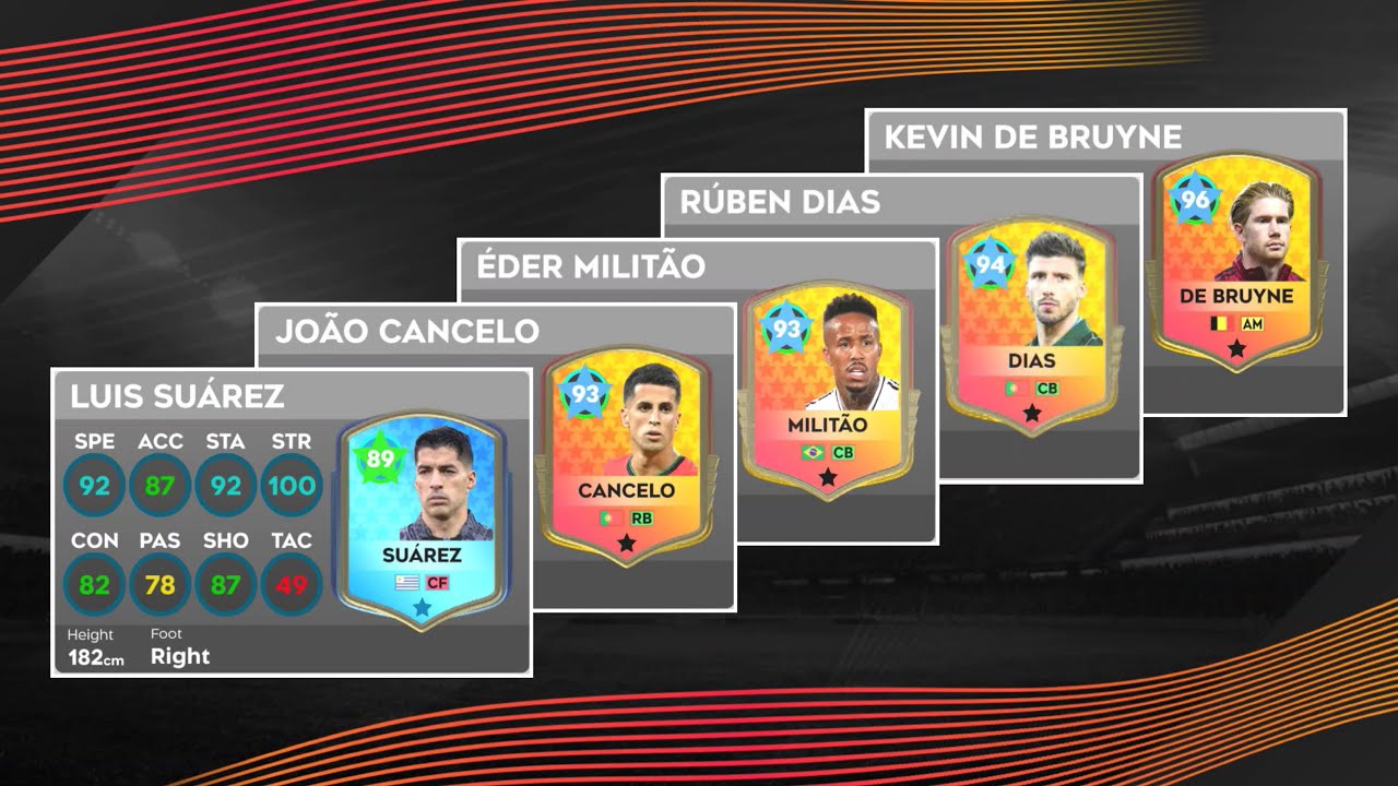 Upgrade Ruben Dias Luis Suarez Joao Cancelo Eder Militao Kevin De Bruyne Before Downgrade DLS 2025