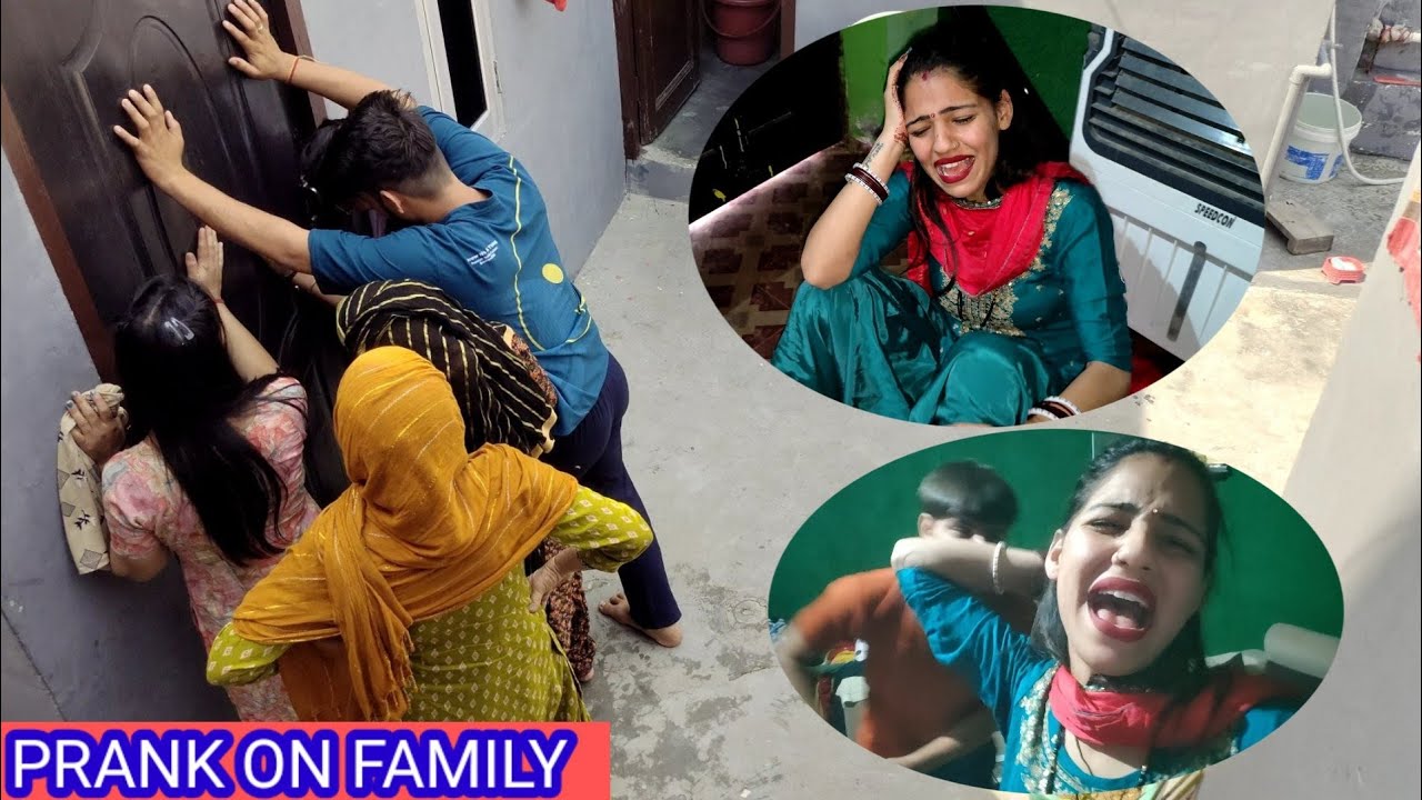 family prank परिवार के सामने पिटाई करदी गुरप्रीत की बहोत मारा 😲 gurpreet kaur vlog