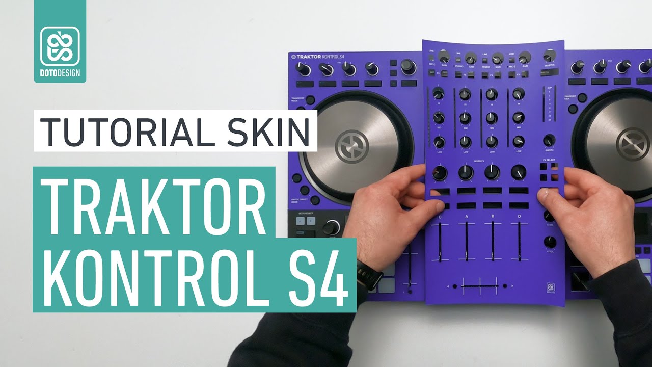 Traktor Kontrol S4 Special Edition 25th Ultraviolet Skin - How to apply a Skin Tutorial Doto Design