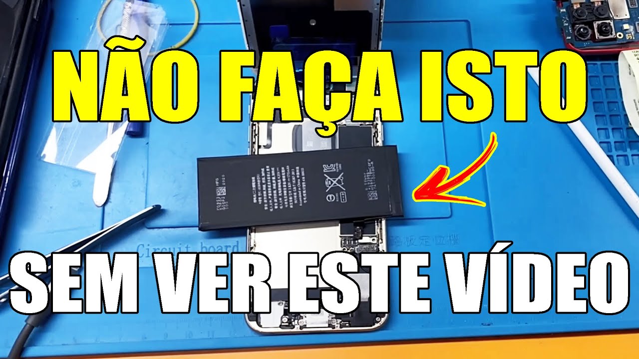 COMO TROCAR A BATERIA DO IPHONE 6S CONSERTO AO VIVO