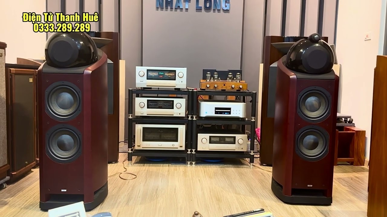 Lâu lắm chưa về quê thăm mẹ: Loa B&w 802 Nautilus + ampli accuphase E-5000 .LH:0333289289