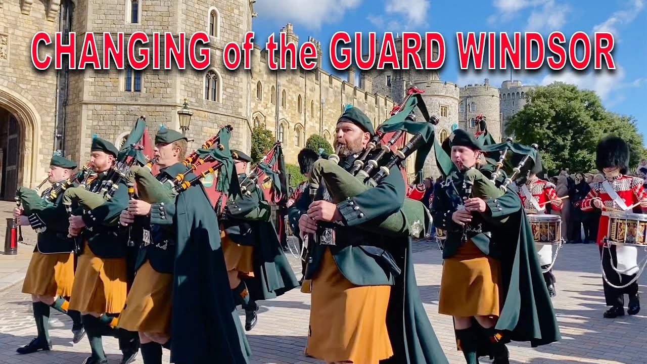 WINDSOR CASTLE GUARD Pipes of Number 12 Company Irish Guards with Number 9 Company Irish Guards NEW