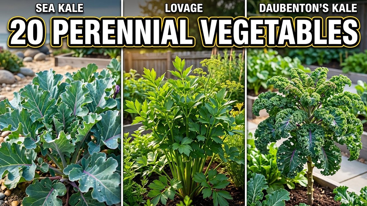 Plant Once, Eat Forever | 20 Perennial Vegetables for a Self-Sustaining Garden