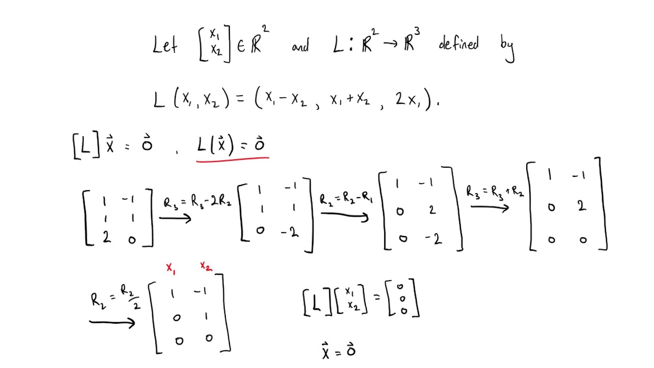 Finding Basis of Kernel and Range of a Linear Transformation - Linear Algebra