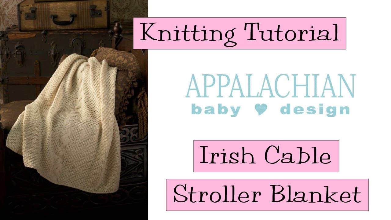 Irish Cable Stroller Blanket