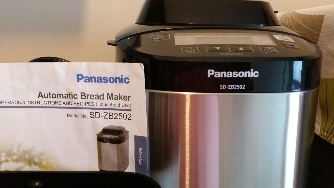HOW TO USE THE PANASONIC AUTOMATIC BREAD MAKER MODEL SD ZB2502 TUTORIAL  maricel cervi