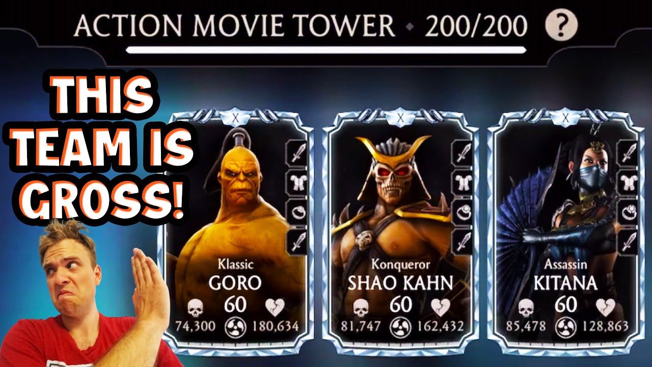 Disgusting Team vs. Action Movie Tower in MK Mobile! Why Am I Wasting My Time...