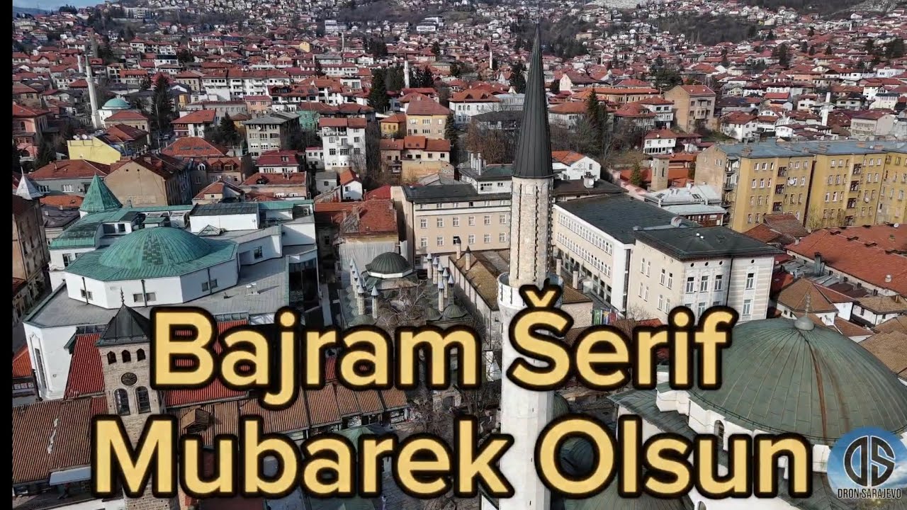 Bosna - Sarajevo Mosque Hidden Gems 2024 - Bajram Mubarek!  Visit DronSarajevo