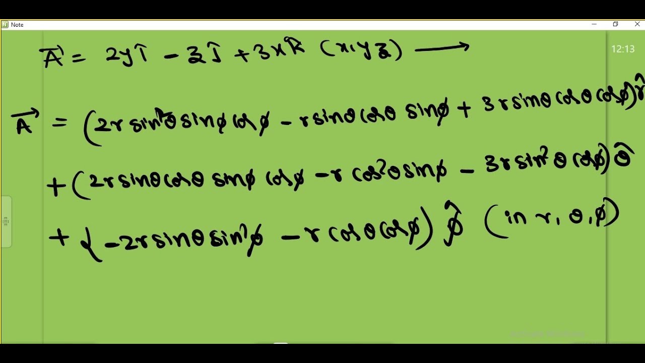 Transformation from cartesian to spherical polar problem