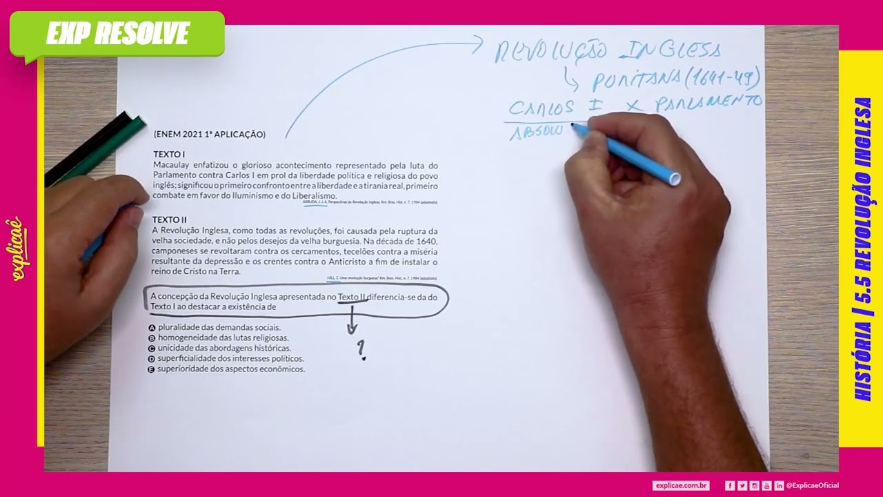 A CONCEPÇÃO DA REVOLUÇÃO INGLESA APRESENTADA NO TEXTO II (...) | REVOLUÇÃO INGLESA