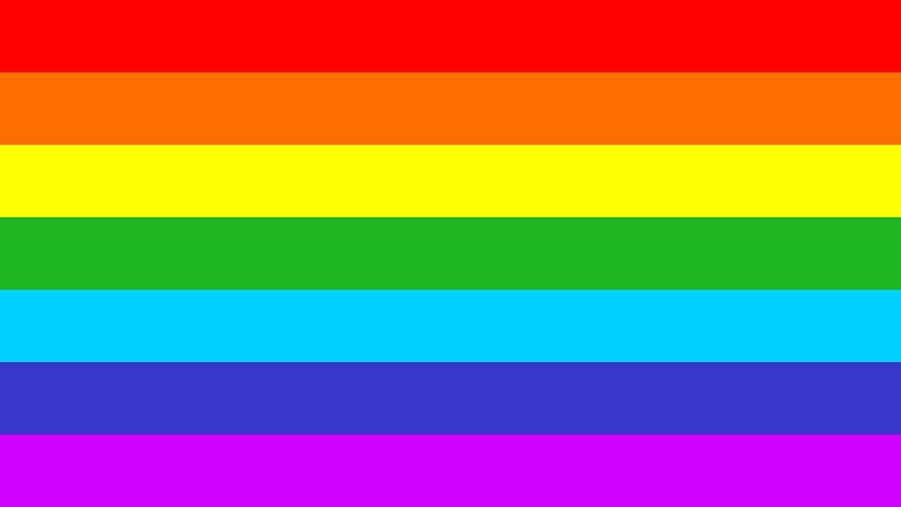 Blank RAINBOW LGBTQ Screen 10 hours - A Blank RAINBOW LGBTQ LED Lights Screen that lasts 10 hours