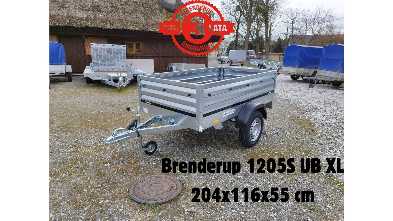 Brenderup 1205S UB XL prezentacja przyczepy
