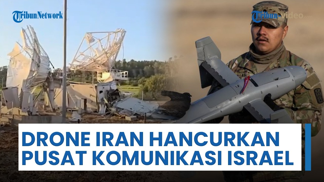 Iran Klaim Hancurkan Pusat Komunikasi Satelit Israel di Tel Aviv dengan Drone Shahed