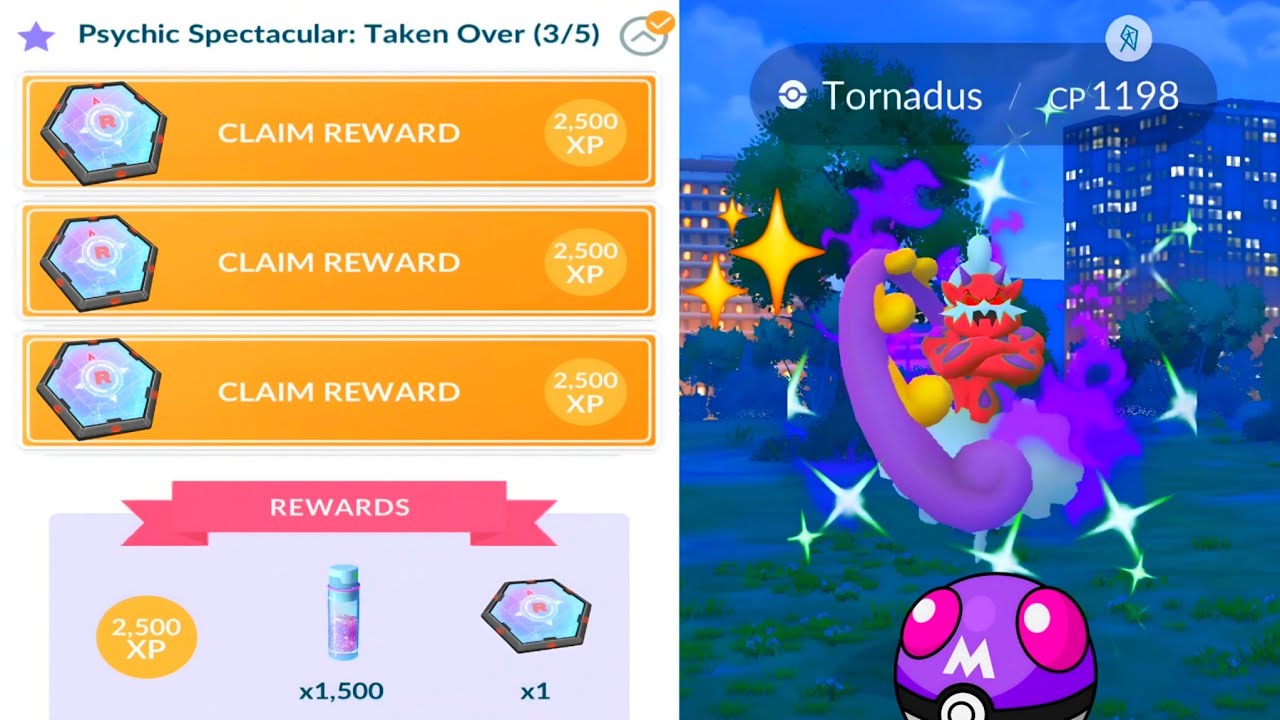 Speedrunning Psychic Spectacular Research For Shadow Tornadus in Pok&eacute;mon GO 