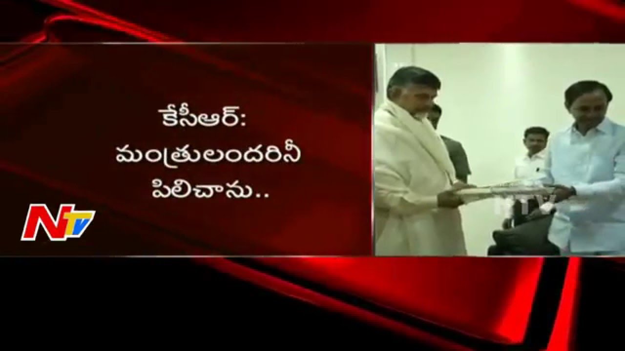 CM KCR invites AP CM Chandrababu Naidu For Ayutha Chandi Yagam