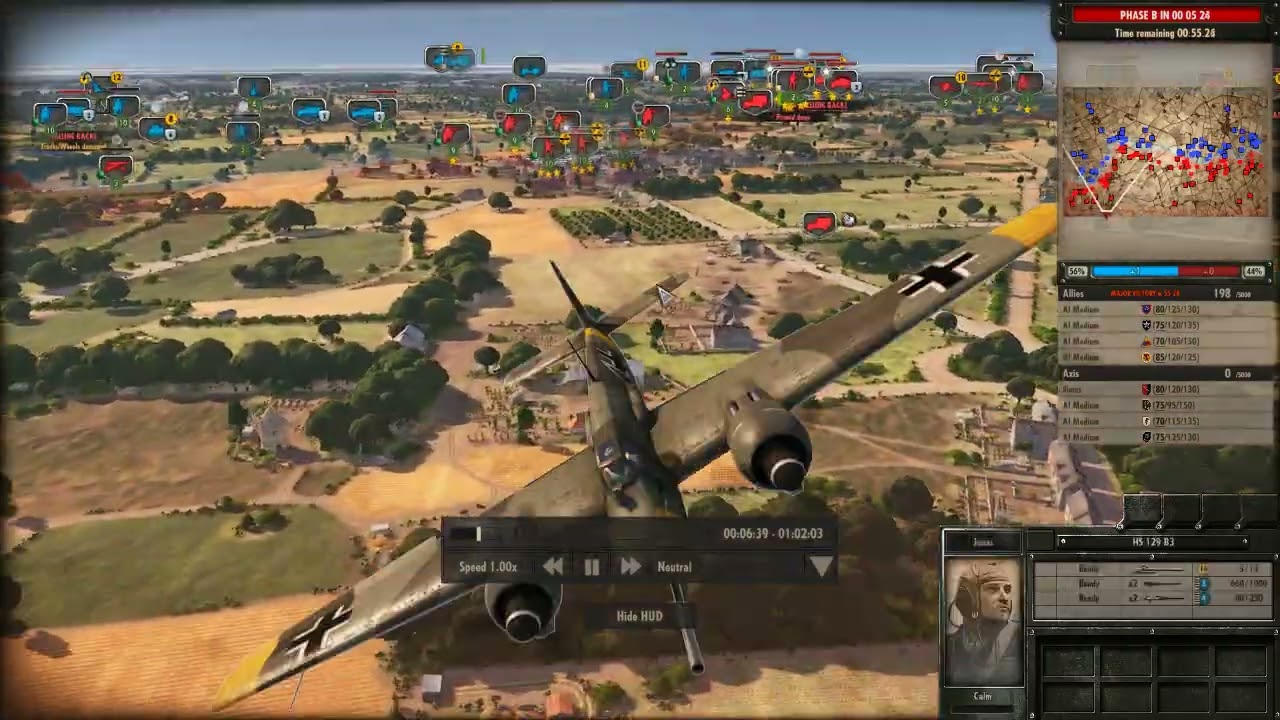 Steel Division Normandy 44 91st Luftlande 4v4 Conquest on Caumont Part 1