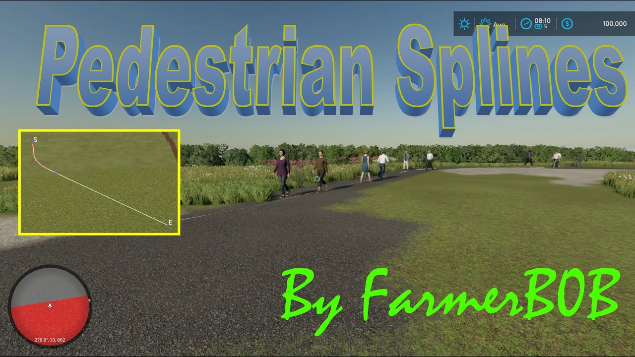 Pedestrian Splines and How to Add them to your Map!