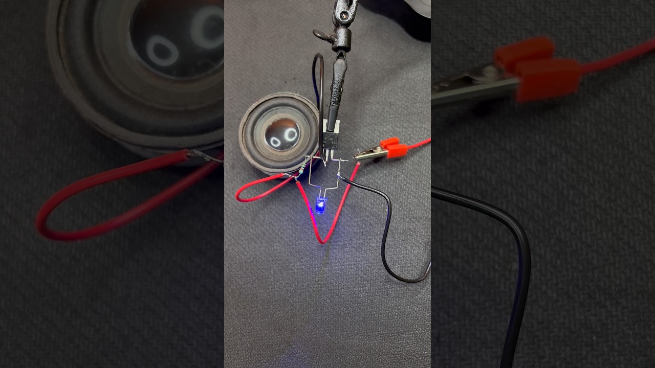 12V LED Flasher Circuit using IRF740 MOSFET and Flashing LED | Simple Electronics Project Tutorial