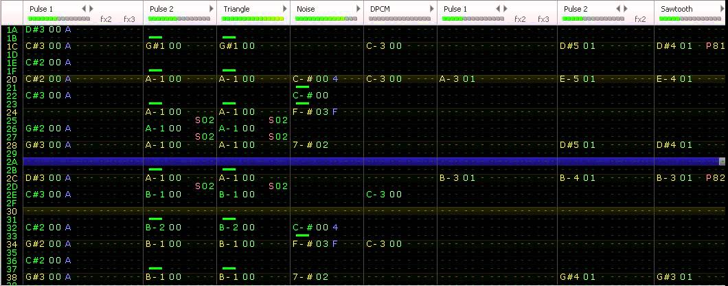 Famitracker - Megaman ZX - Area F - Lake (Wonder Panorama)