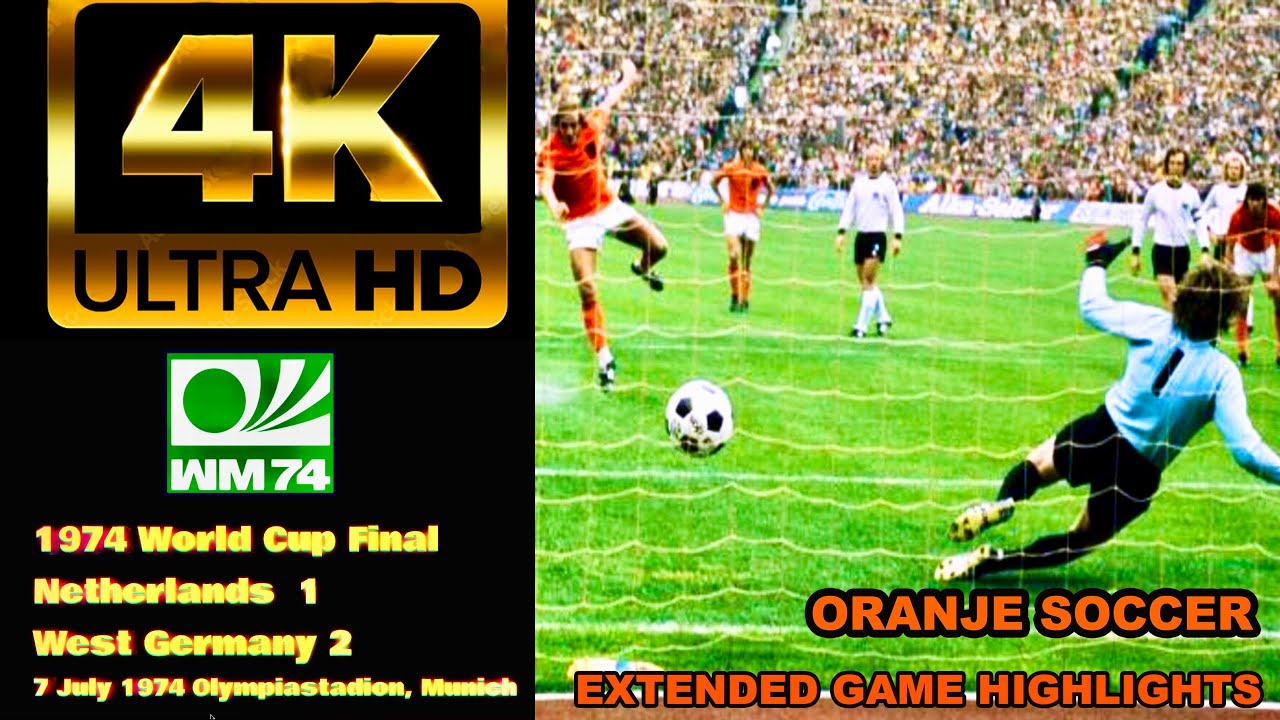Netherlands v. Germany (1-2) 1974  Final Highlights 4K Best Quality + Homecoming Nederlands/Engels