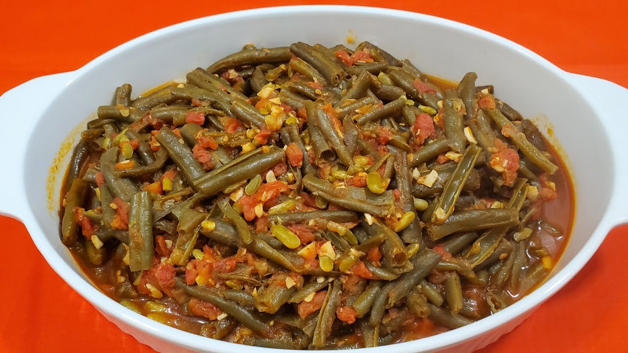 طريقة تحضير لوبيا بزيت Best Loubieh bi zeit, vegan green beans