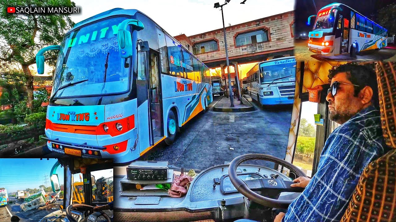 Unity Travels The Lion King👑 Mumbai To Ahmedabad🚌 AC Sleeper Bus🔥 Vlog With Driver's😎