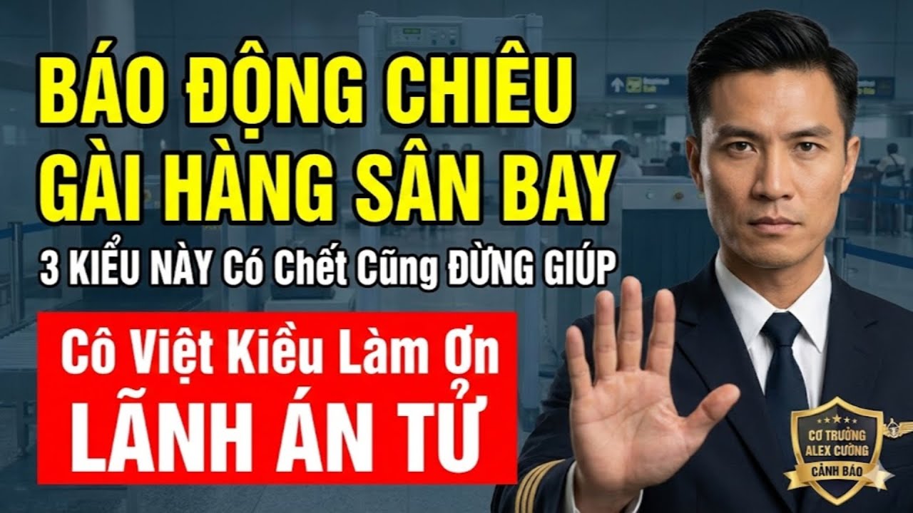 CẢNH BÁO Thủ Đoạn Gài Hàng Sân Bay: 3 Việc Này Có Chết Cũng Đừng Giúp Kẻo Oan Ức LÃNH ÁN TỬ HÌNH