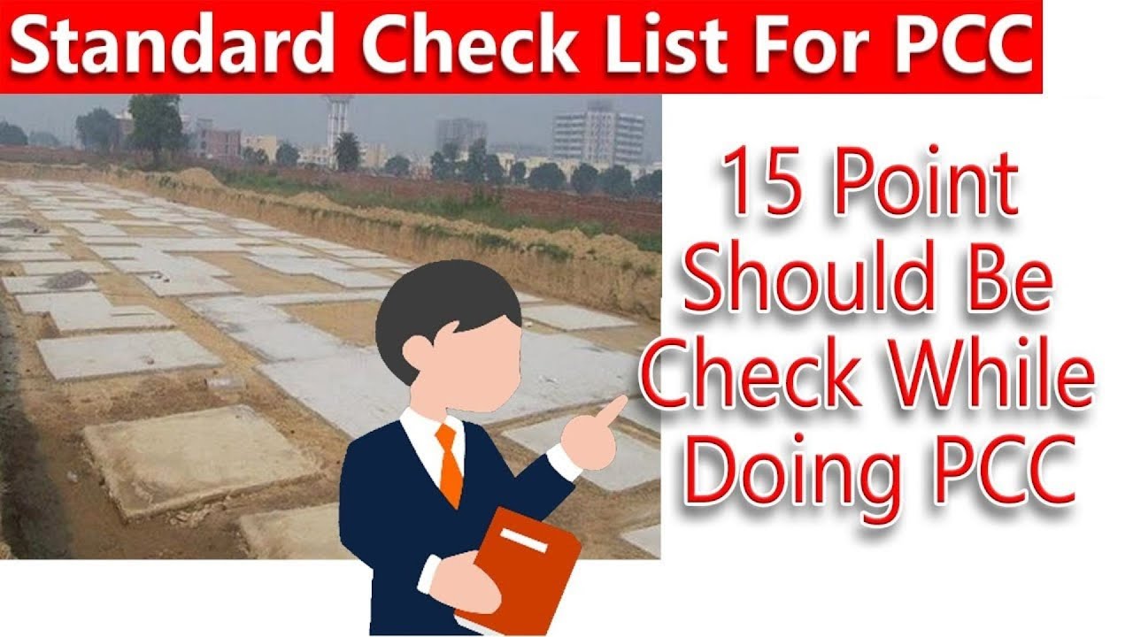A Comprehensive PCC Checklist for Construction Sites | PCC Checklist Filling Process |