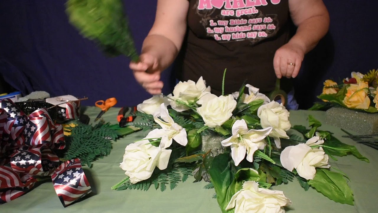 DIY Funeral\ Memorial Spray