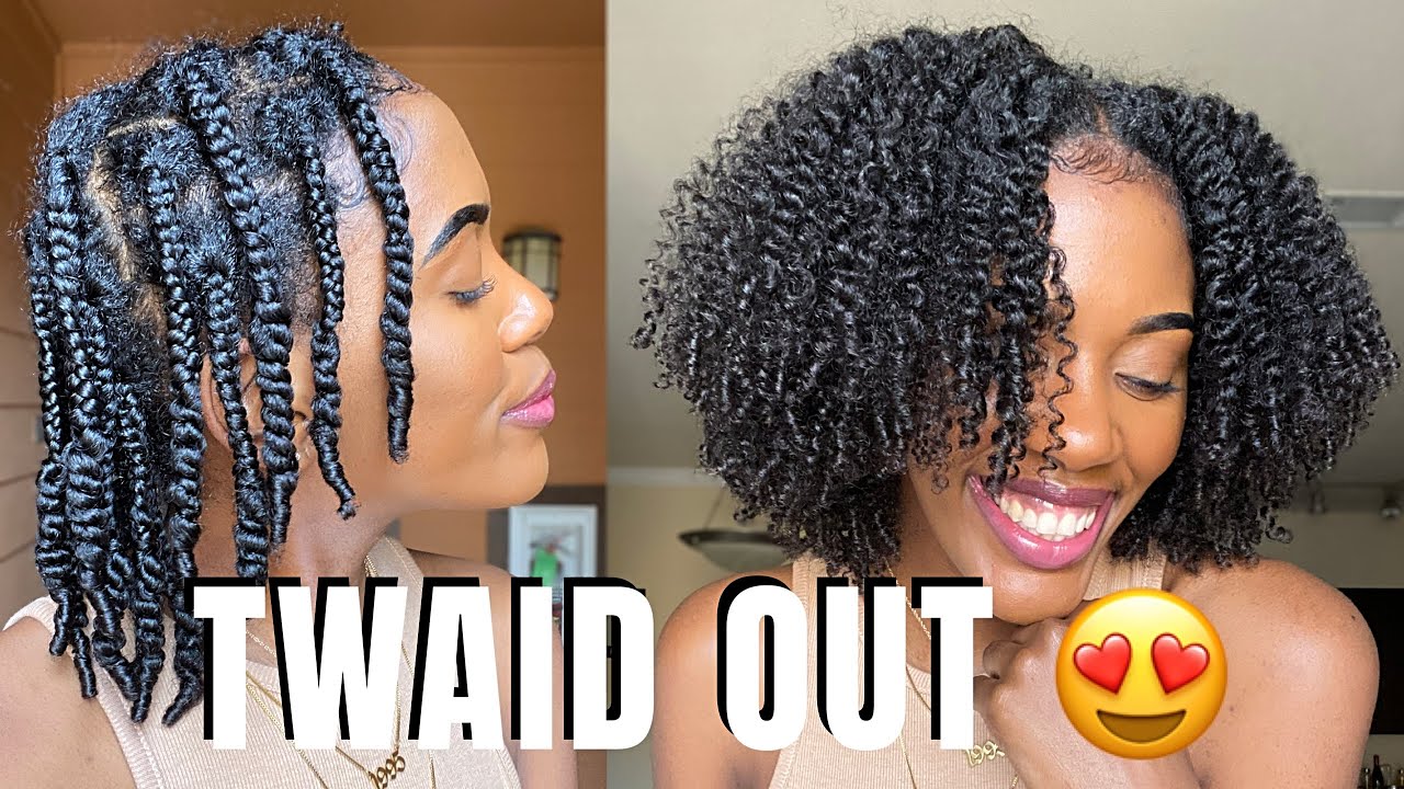 TWAID OUT ON NATURAL HAIR! TWISTOUT + BRAIDOUT - This time using The Doux MOUSSE!! MUST SEE