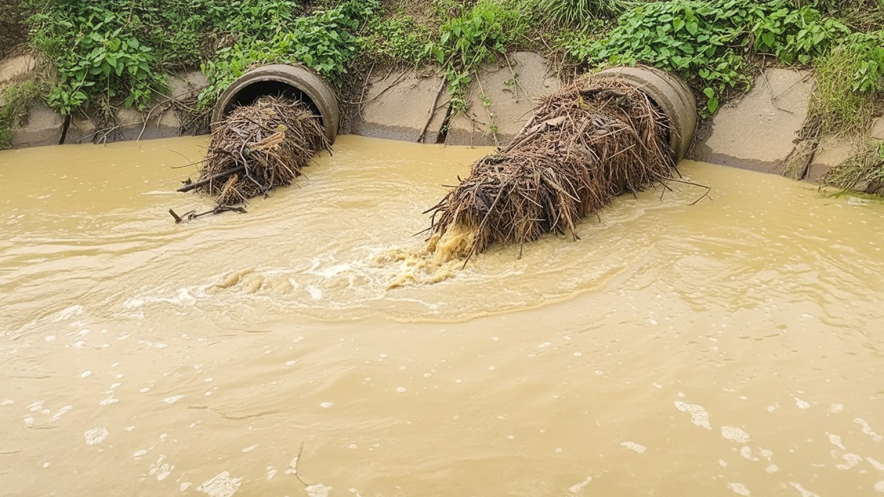 Massive Debris Removal Restores Culvert Drainage