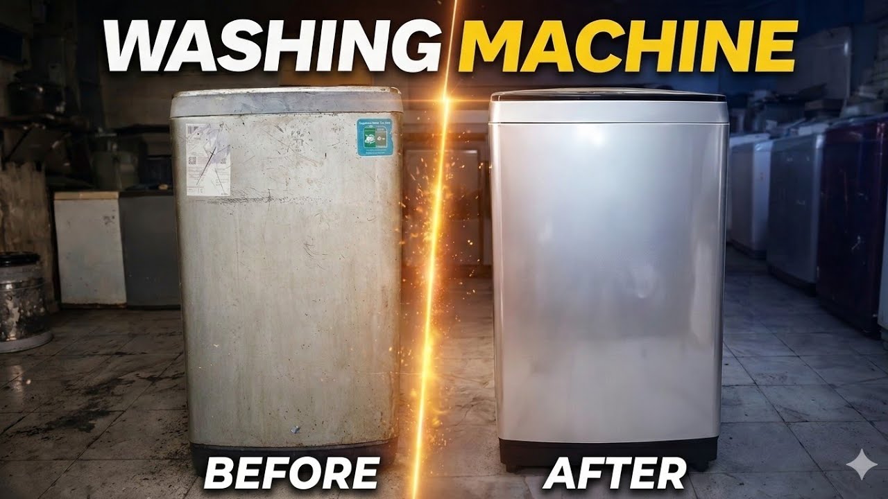 Old Washing Machine Restoration | Before & After Transformation 😱