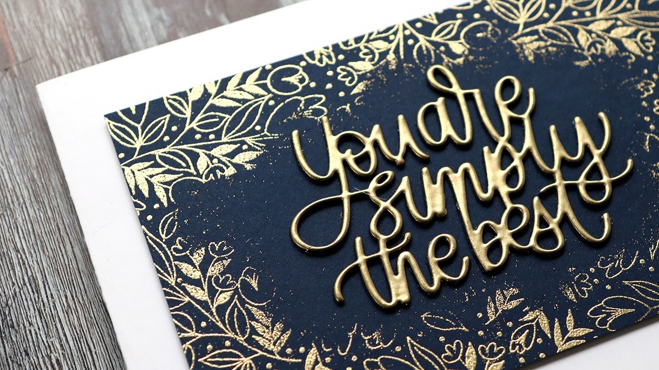 Stretch Your Background Stamps! Center Fade Embossed Backgrounds